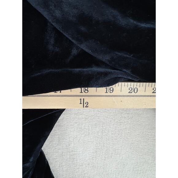 A.L.C. Velvet Mini Dress Size 10 Marine Navy Dolman Sleeve Cowl Neck 8 M - Picture 7 of 10